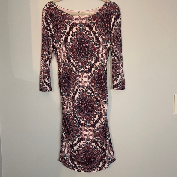 Jessica Simpson Maternity Pink Boho Dress Size Medium​ - Picture 2 of 9